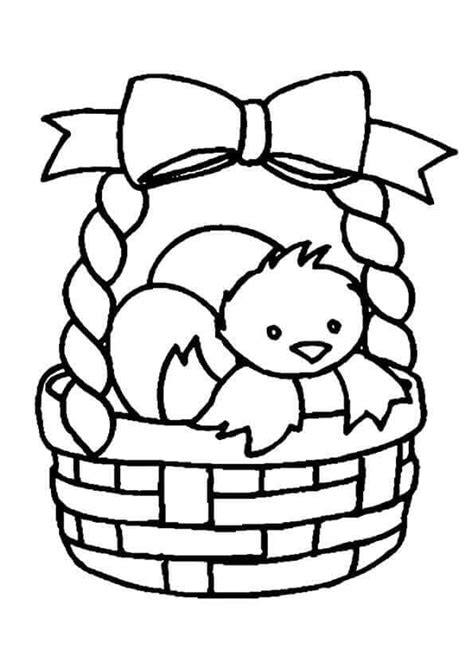 Free Easter Basket Coloring Pages Printable