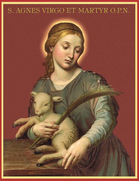 Saint And Prayer Notebook St Agnes Feast Day January 21