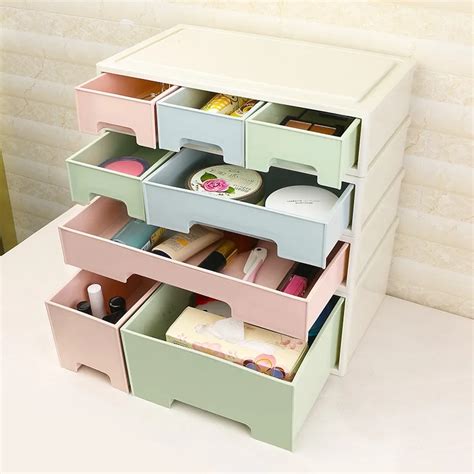 Combinable Diy Drawer Desk Organizer Desktop Storage Box Cosmetic
