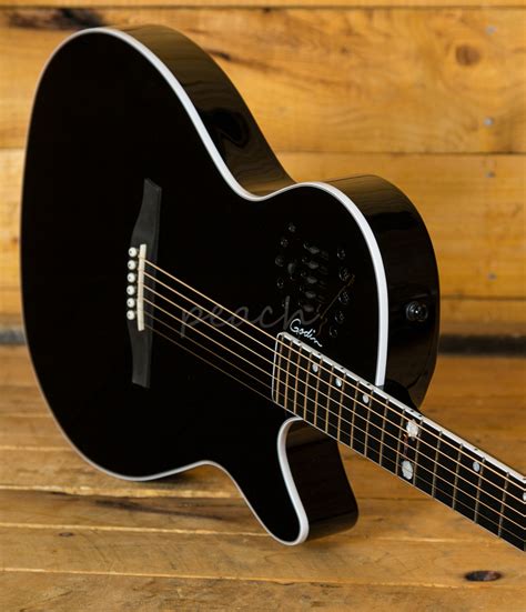 Godin Multiac Steel Black Hg Doyle Dykes Signature Edition Peach Guitars