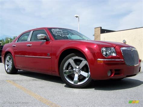 2008 Inferno Red Crystal Pearl Chrysler 300 Touring Dub Edition