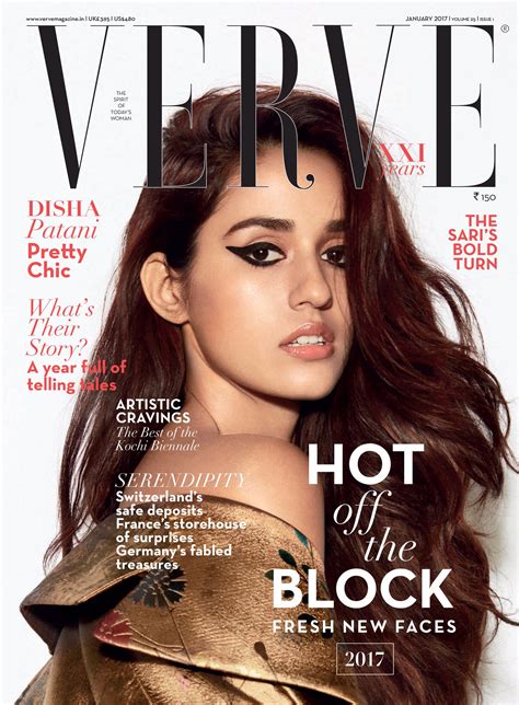 Disha Patani Cover Girl For Verve Magazine January 2017 Issue News