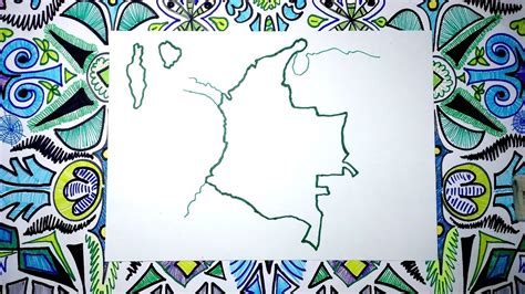 Aprende A Dibujar El Mapa De Colombia Fácil Paso A Paso Youtube