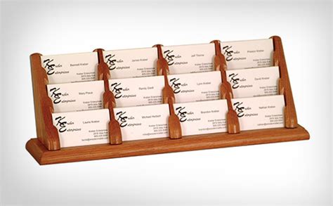 business card holder case organizer assemblage