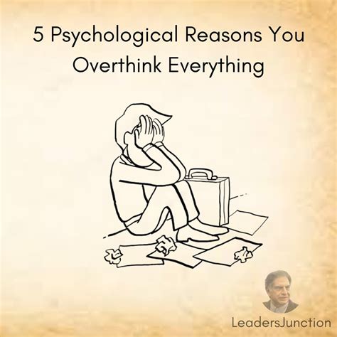 Leaders Junction On Twitter 5 Psychological Reasons You Overthink Everything
