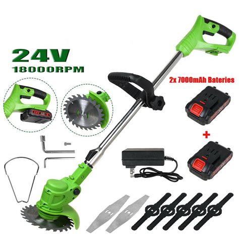 Cordless Electric Weed Eater Battery Powered Lightweight Weed Grass