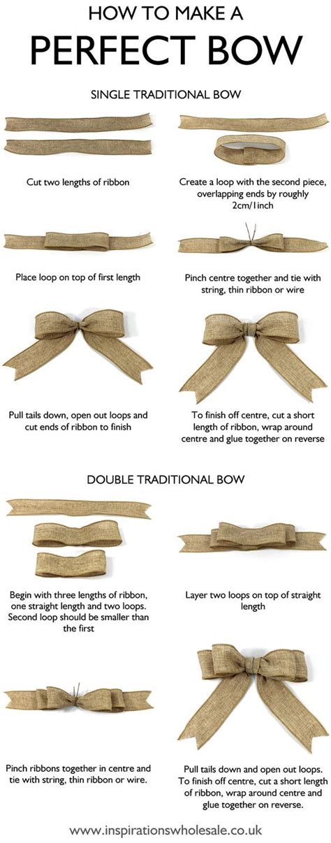 How To Tie A Ribbon Bow Diy Bow How To Make Bows T Bows