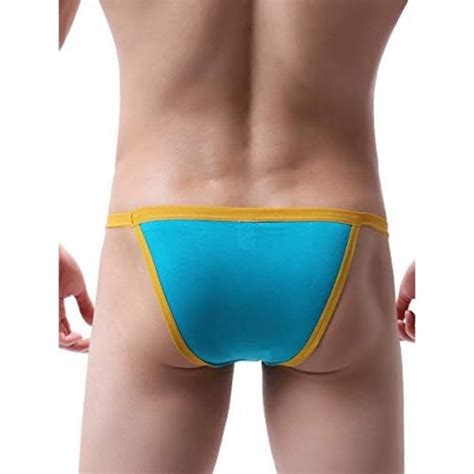 Ikingsky Mens High Leg Opening Modal Bikini Underwear Sexy Low Rise