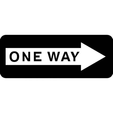 One Way Right Arrow Signal Icons Free Download