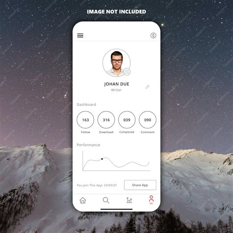 Premium Vector User Profile Dashboard App Ui Design