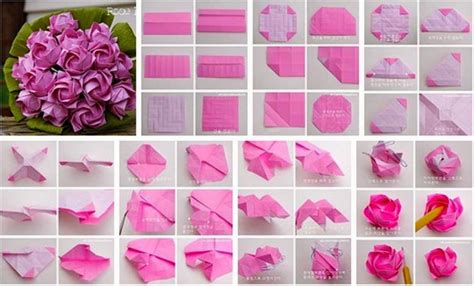 Rose Origami Instructions Paper Crafts Origami For Kids