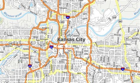 Kansas City Map Missouri Gis Geography