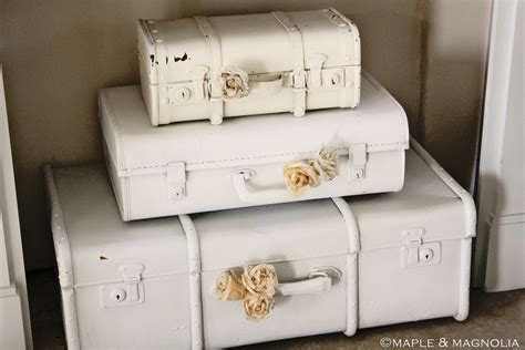 A Tour Of My New Studio Maple And Magnolia Painted Suitcase