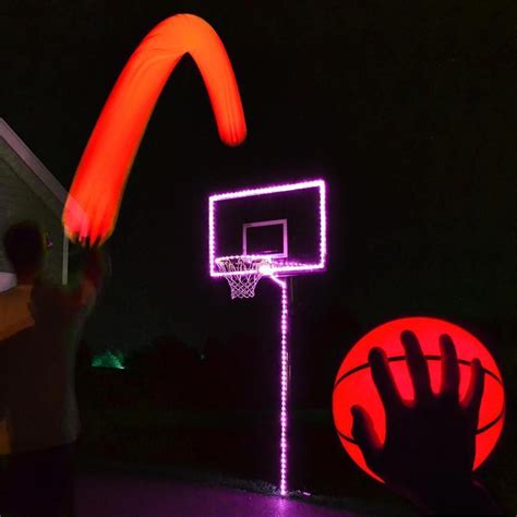 Glow In The Dark Light Up Led Basketball And Hoop Lighting Kit Hoop And Rim Not Included