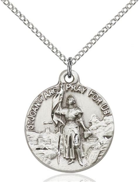 Womens St Joan Of Arc Patron Saint Medal