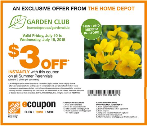 The Home Depot Canada Garden Club Coupons Get 300 Off Instantly On