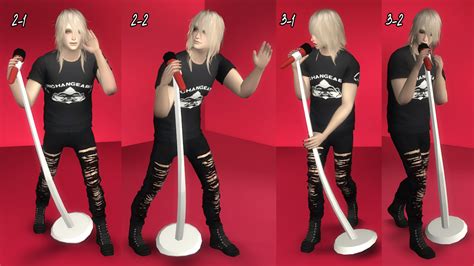 Sims 4 Ccs The Best Accessory Mic Stand And Poses By Beverlyallitsims