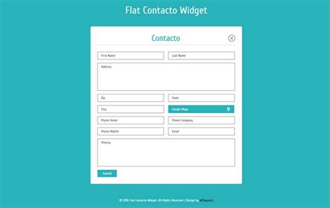 HTML CSS Contact Form Templates Free Download DesignersLib Com