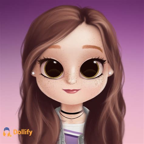 Animated Girl Clipart Brown Hair