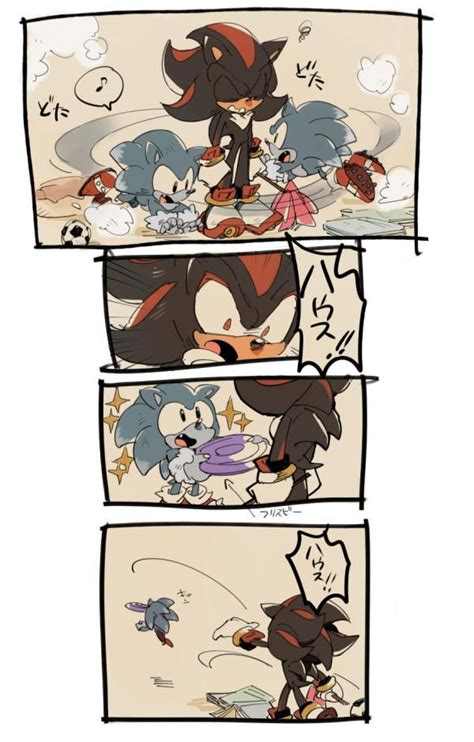 The Storyboard For Sonic And Tails Is Shown In Three Different Stages