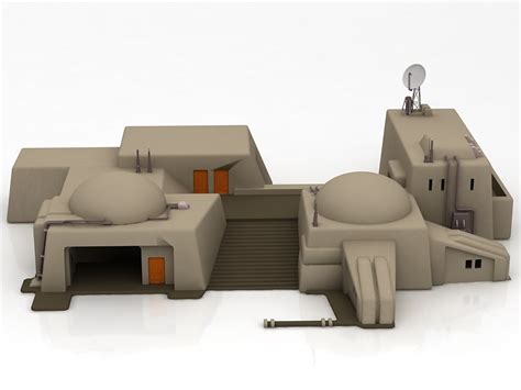 Star Wars Architecture Sci Fi Building 3d Model Turbosquid 1643061