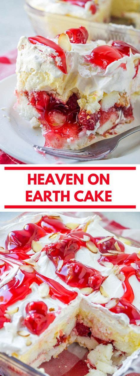 Decent and decadent, this cherry is definitely a crowd pleaser! Heaven on Earth Cake #dessert #deliciouscake (With images ...