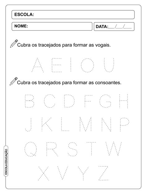 Alfabeto Pontilhado Para Imprimir Educa O Infantil 40 Atividades De