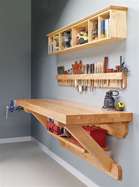 Woodsmith Wall Mounted Workbench Plans Wilker Dos