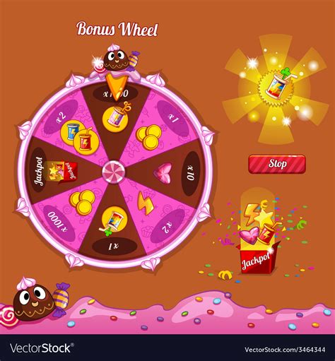 Fortune Wheel For The Game Interface Royalty Free Vector