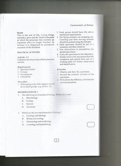 Form One Study Notes And Past Papers Blog Introduction To Biology