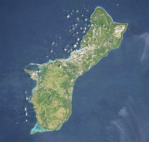 Map Of Guam Satellite Image Guam Satellites