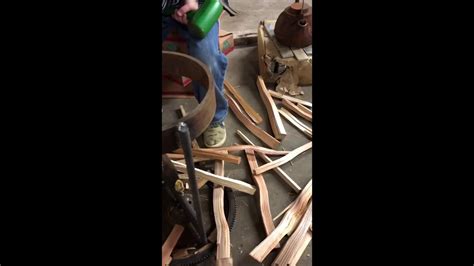 Please be careful an axe is sharp and dangerous. DIY kindling firewood cracker splitter - YouTube