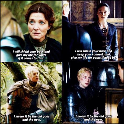 Brienne Of Tarth S Oaths To The Stark Ladies Game Of Thrones Series Game Of Thrones 3 Game Of