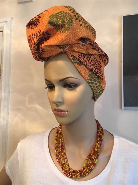 Self Tie African Ankara Turbine Ankara Head Wrap Wax Print Etsy Fabric Scarf Head Ties