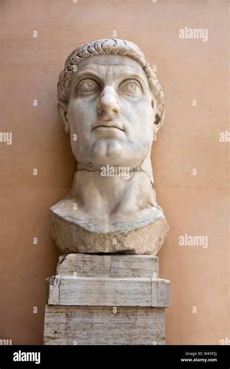 Statue Of Roman Emperor Constantine The Great Capitoline Museum Rome