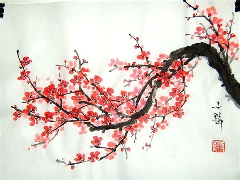 Japanese Cherry Blossom Art Art Pinterest Cherry Blossom Art