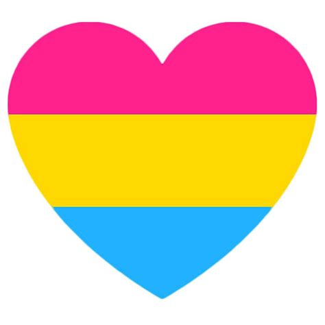 Prideoutlet Stickers Prideoutlet Reflective Pansexual Pride 4 Inch Heart Bumper Sticker