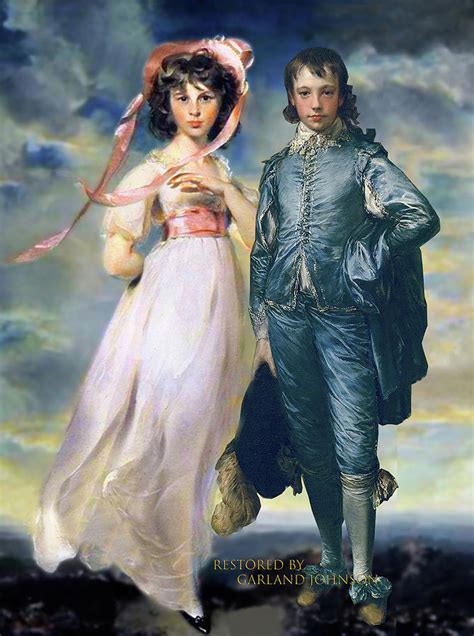 Pinky And Blue Boy Painting By Gainsborough And Thomas Lawrence Fine