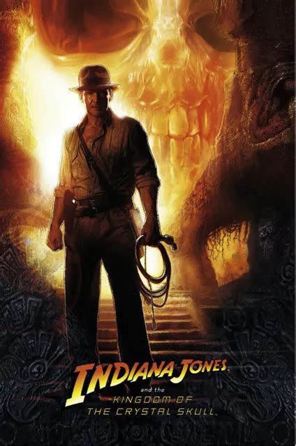 INDIANA JONES AND The Kingdom Of The Crystal Skull Movie Poster Adv