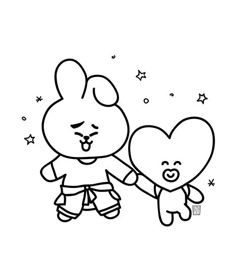 Coloring Bt21 Coloring Info