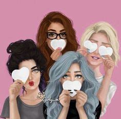 Dessin de fille meilleure amie dessin. Dessin BFF