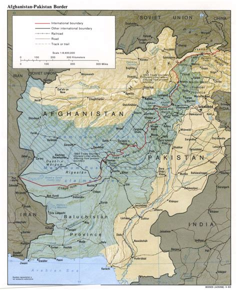 All efforts have been made to make this image accurate. Afghanistan-Pakistan Border Map - Afghanistan • mappery
