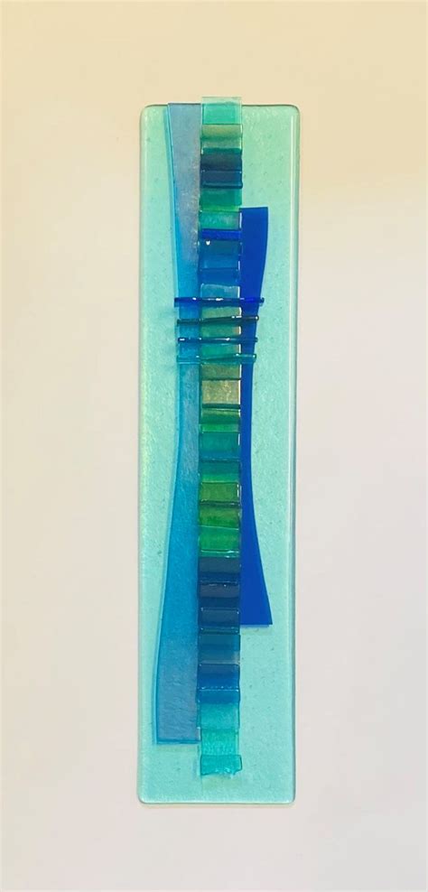 Ocean Waterfall Wall I By Alicia Kelemen Art Glass Wall Sculpture Artful Home Fused Glass