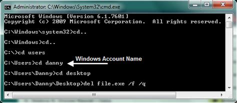 For instance, the command cd takes you to the top of the directory tree. Delete Files from Desktop with Command Prompt | HTML-TUTS.com