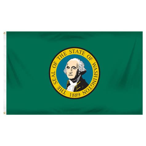 Washington State 3ft X 5ft Super Knit Polyester Flag