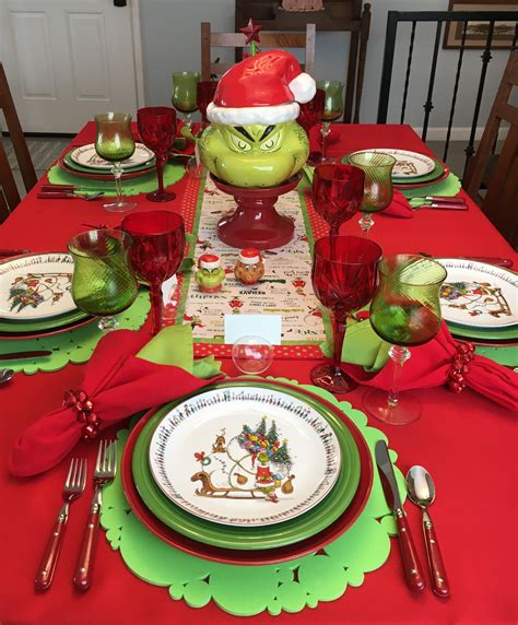 The Grinch Christmas Dinner Plate Set Town Green Com
