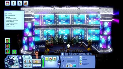 The Sims 3 Showtime Master Acrobat Performance Big Show Venue Youtube