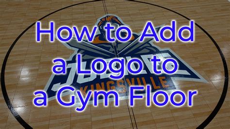 How To Add A Logo To A Gym Floor Youtube