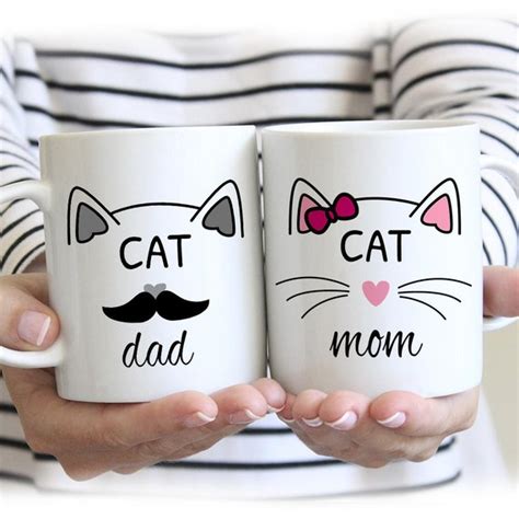 Cat Lover T Mugs Cat Mom Cat Dad Mugs For Cat Lovers Etsy Ts In A Mug Mugs Cat Lover