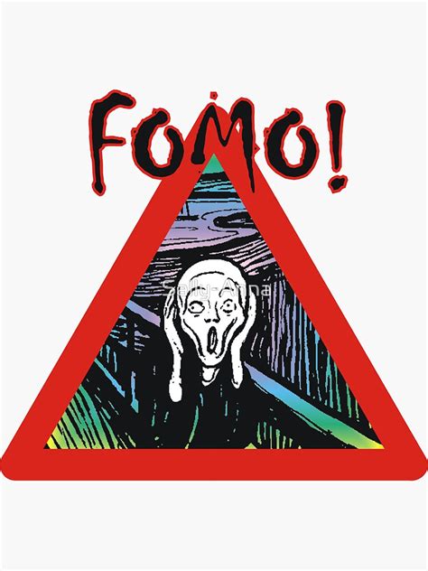 Fomo Fear Of Missing Out Sticker For Sale By Sally Anna Redbubble